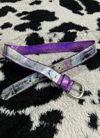 Purple & Silver Shiny Belt