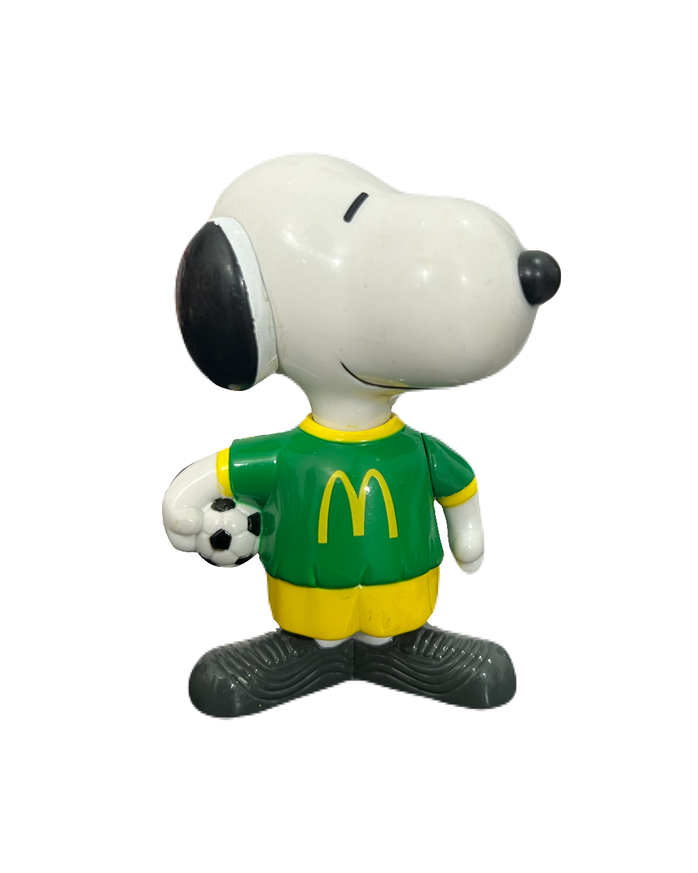 Vintage 1999 Brazil Snoopy with Football Figurine