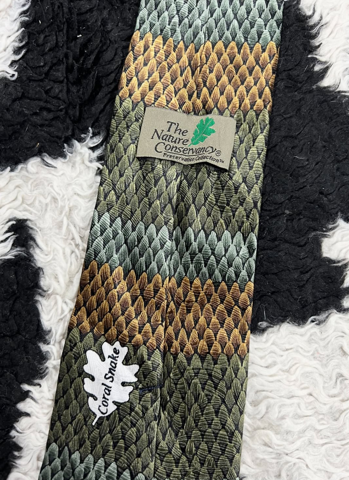 Coral Snake Skin Tie