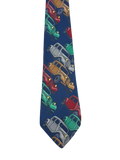 Vintage Embroidered Cars Tie