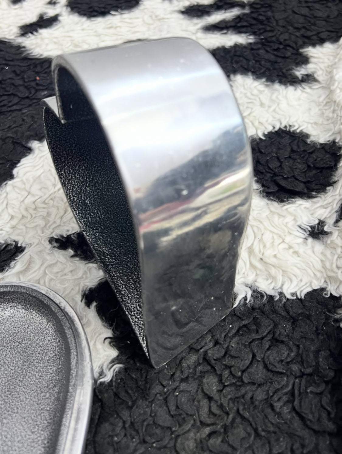 Silver Metal Heart Container