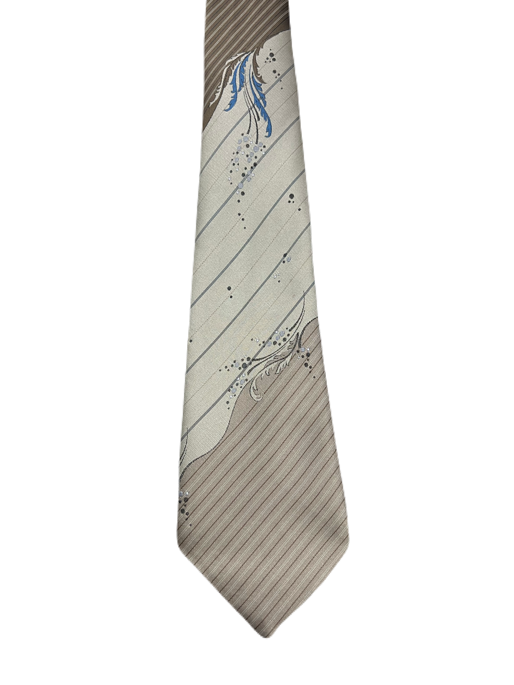 IMAGE Brown Formal Striped Tie