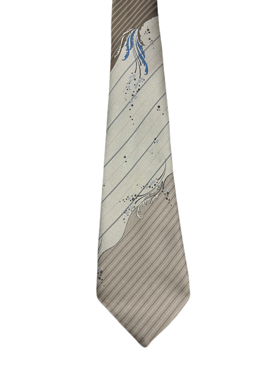 IMAGE Brown Formal Striped Tie