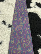 Topman Purple Embroidered Paisley Tie