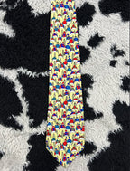 "To the Starting Gate" Men on Horses Tie