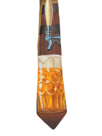Vintage 1996 Ralph Marlin "Filler Up" Beer Tie