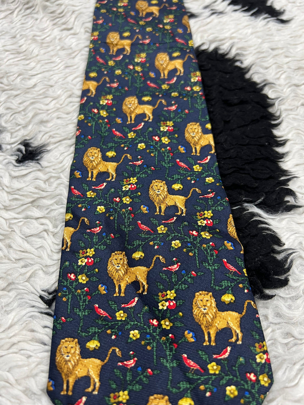 Liberty Lions Floral Tie