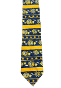 Yellow & Blue Floral Tie