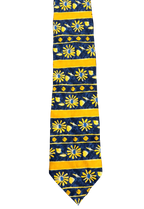 Yellow & Blue Floral Tie