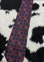 Embroidered Roses Tie