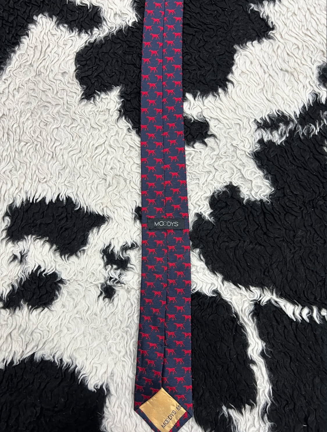 Narrow Red Dogs Tie
