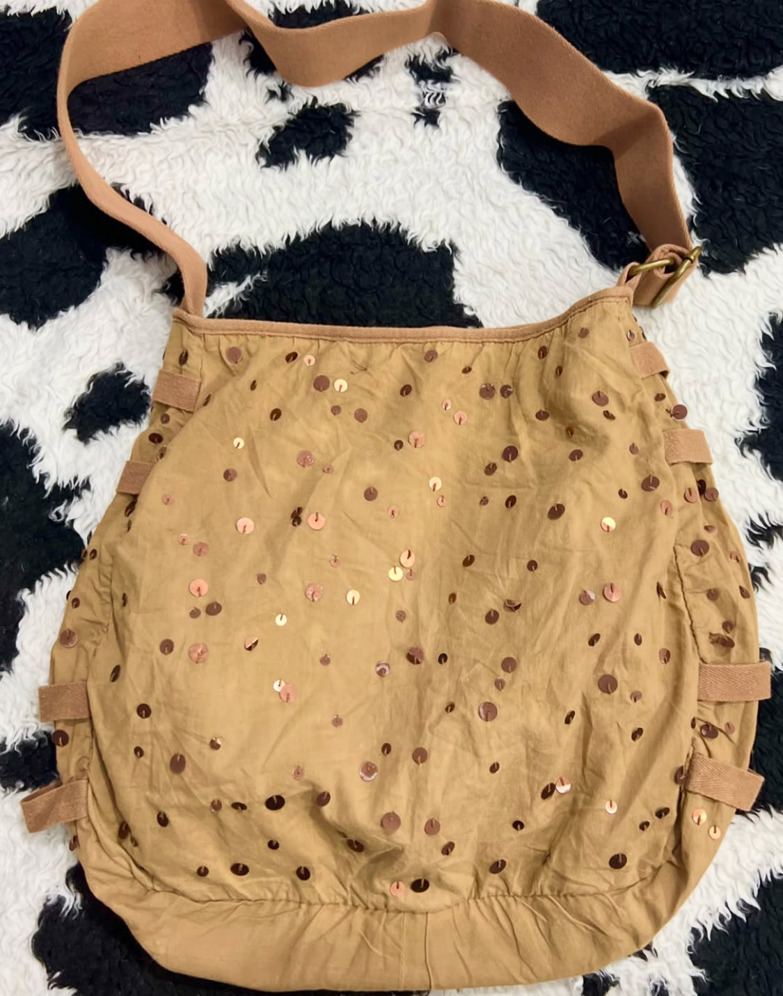 y2k Brown Messenger Bag