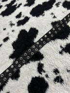 Glitter Black Double Hole Belt