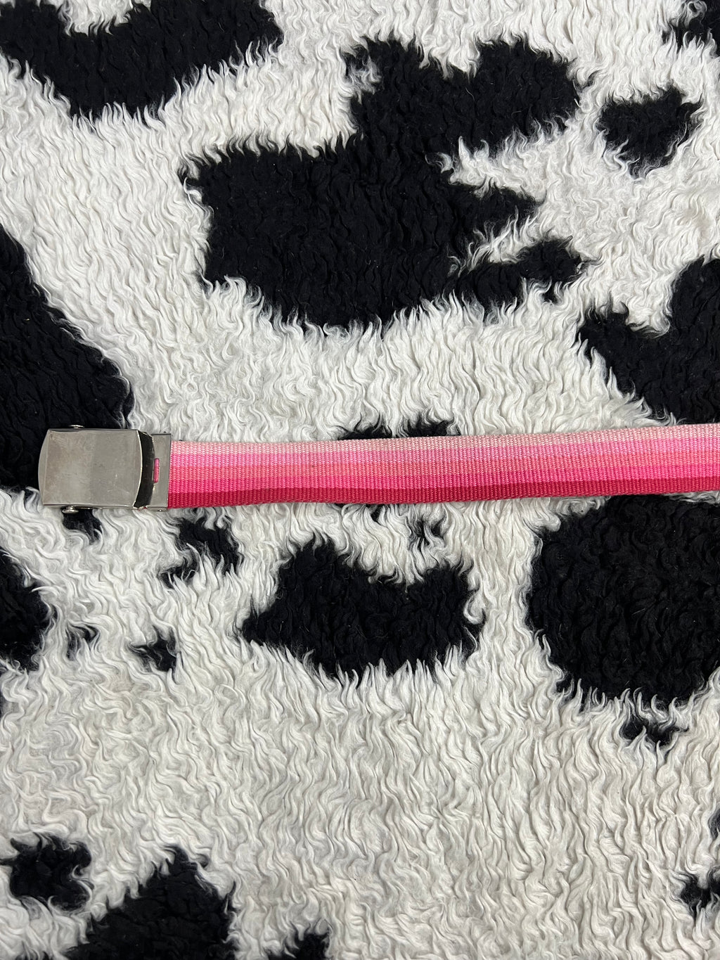 Shaded Pink Buckle Belt