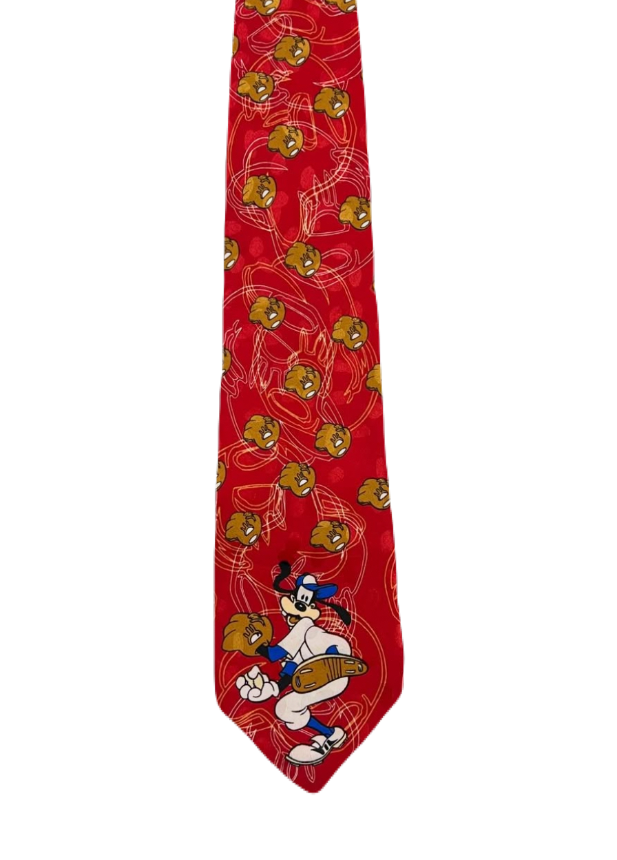 Vintage Goofy playing Baseball Tie