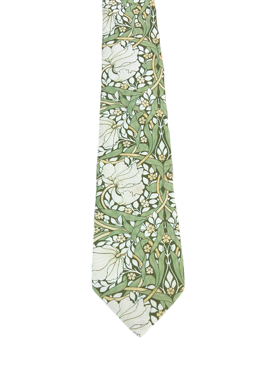 Green Floral Graphic Tie