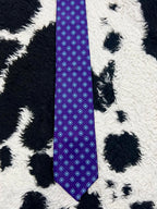 Taylor & Wright Blue Purple Embroidered Tie