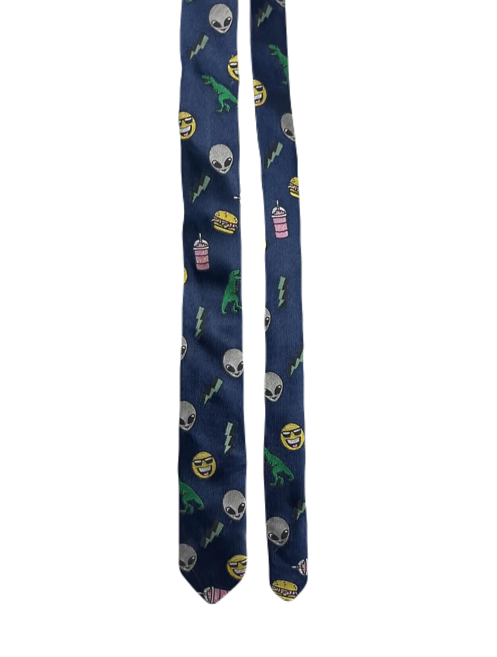 Alien, Fast Food & Dinosaurs Tie