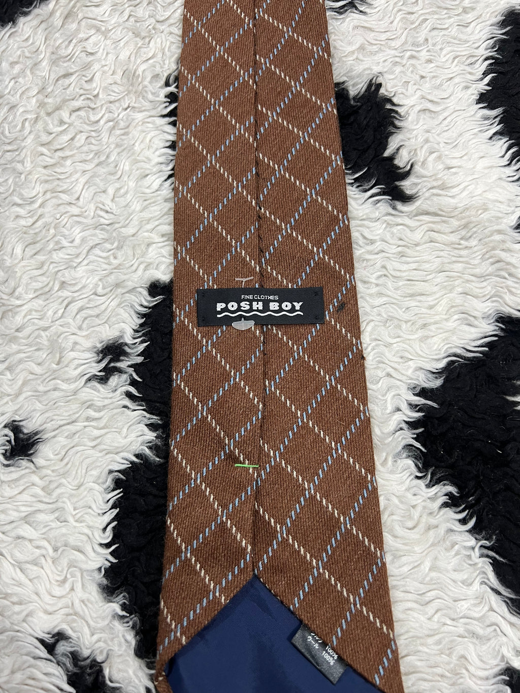 Posh Boy Brown Woolen Tie