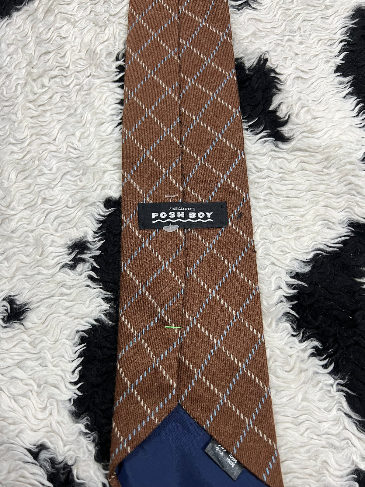 Posh Boy Brown Woolen Tie