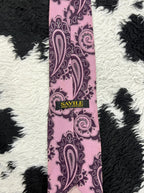 Savile Purple & Pink Paisley Tie