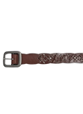 Brown Holed Floral Belt