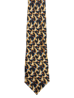 Black Flying Mallards Tie