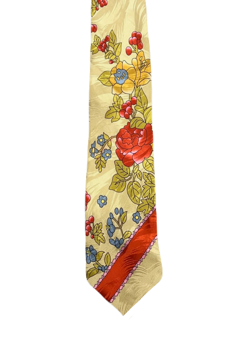 Double TWO Floral Tie