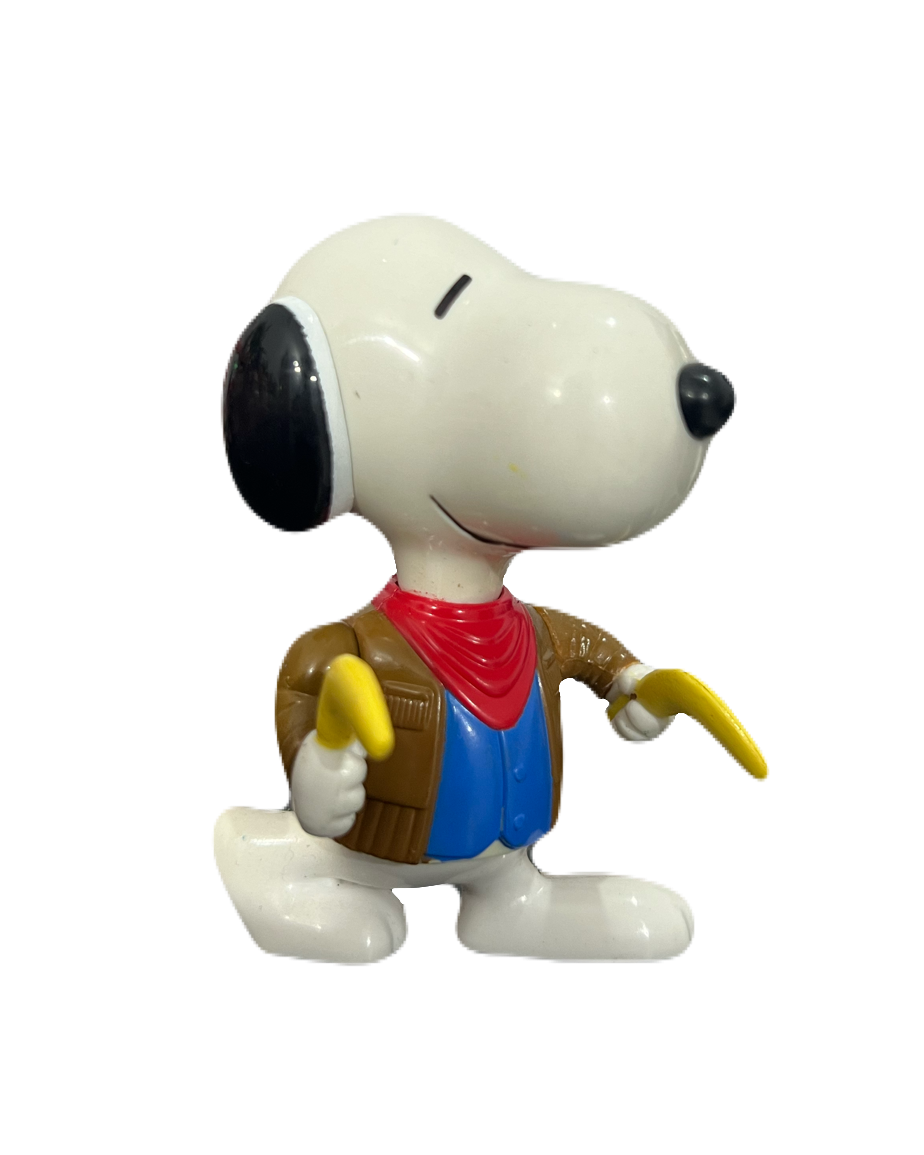 Vintage 1999 Australia Snoopy holding Boomerangs Figurine