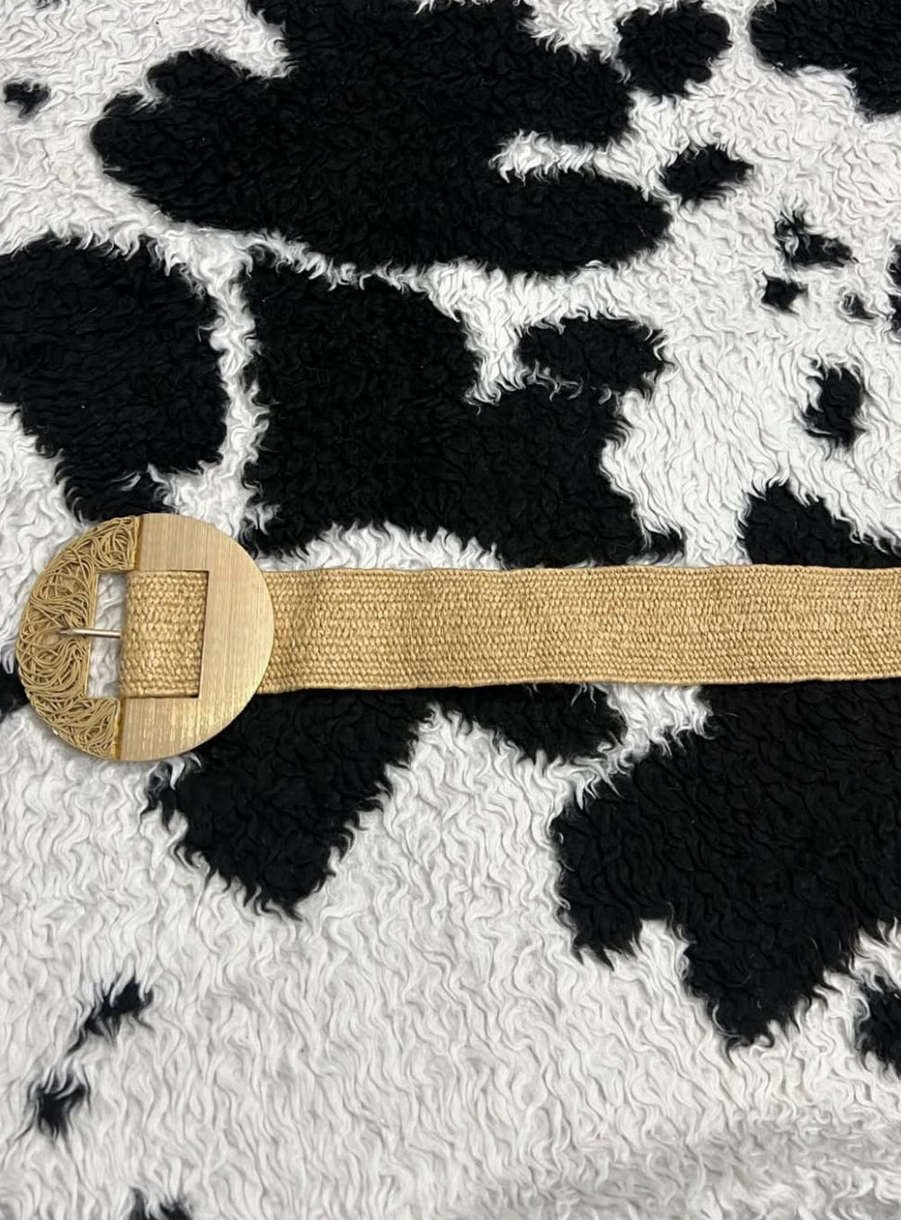 Canvas Circular Buckle Belt