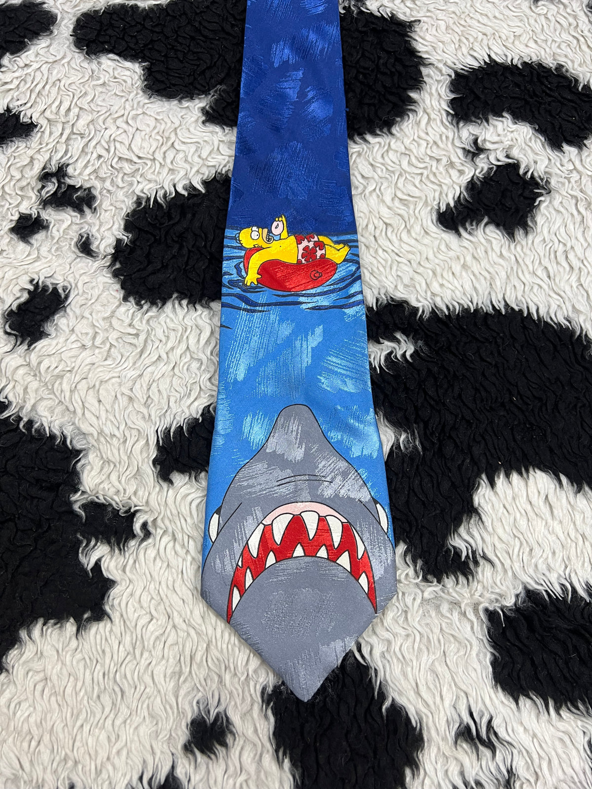 Vintage 1999 Homer Simpson & Shark Tie