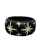Black Sparkle Stars Bangle