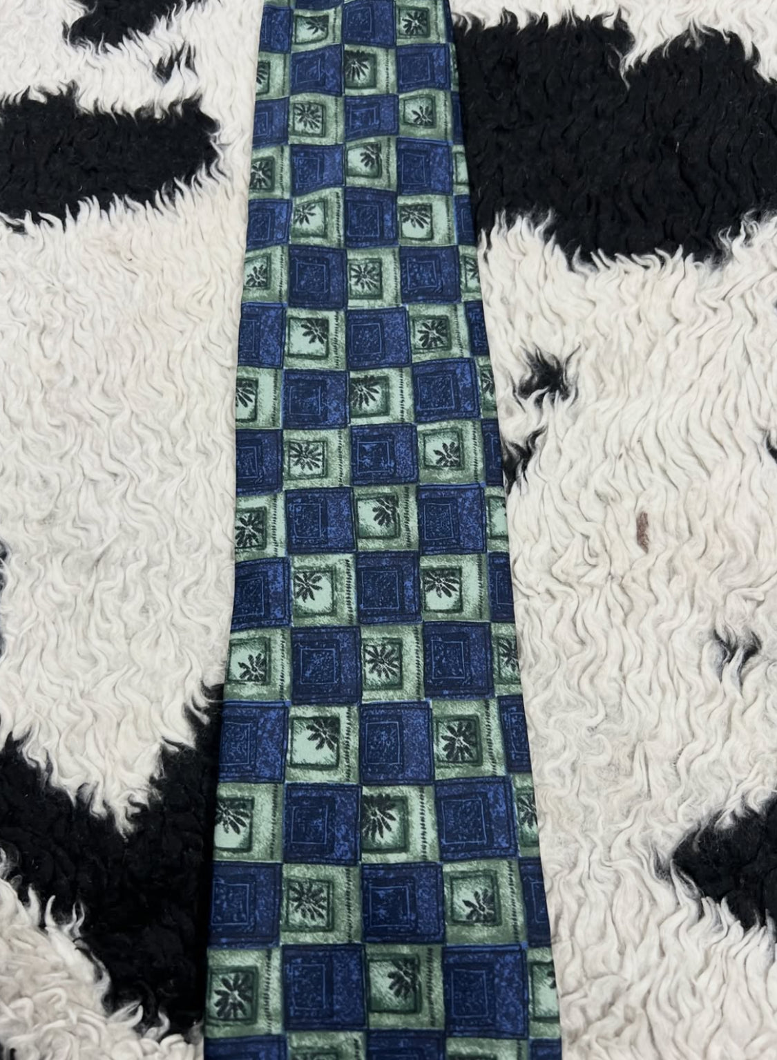 Marks & Spencer Blue and Green Tie