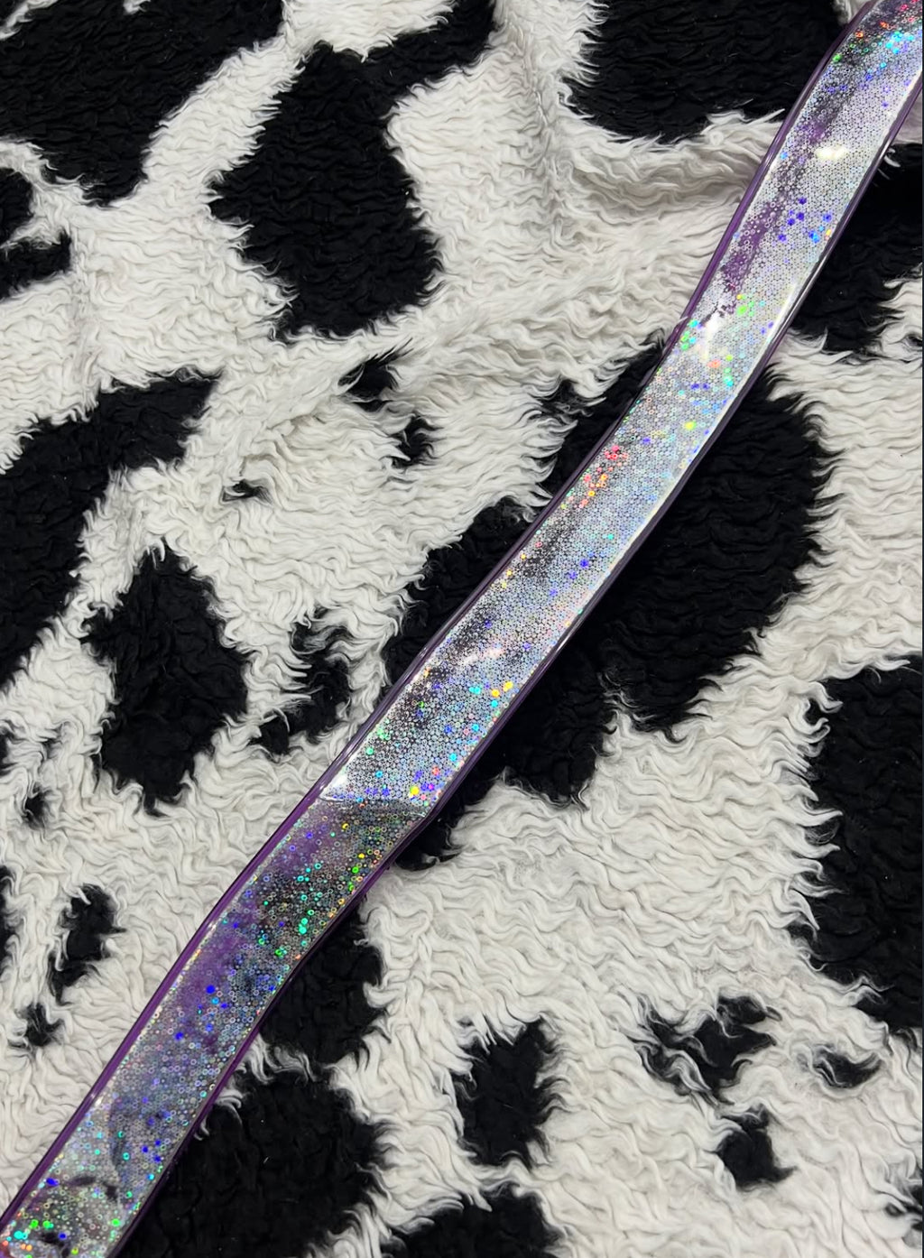 Purple & Silver Shiny Belt