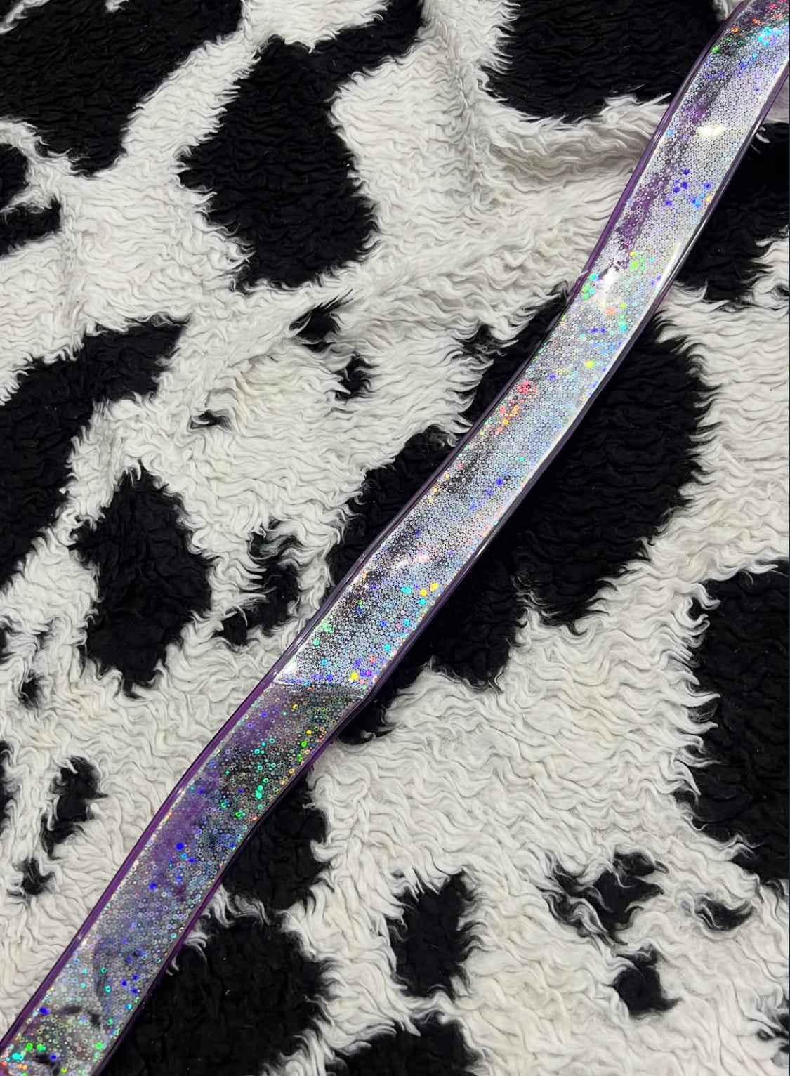 Purple & Silver Shiny Belt