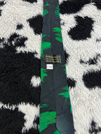 Black & Green Abstract Strokes Tie