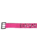 Pink Double-Hole Canvas Belt