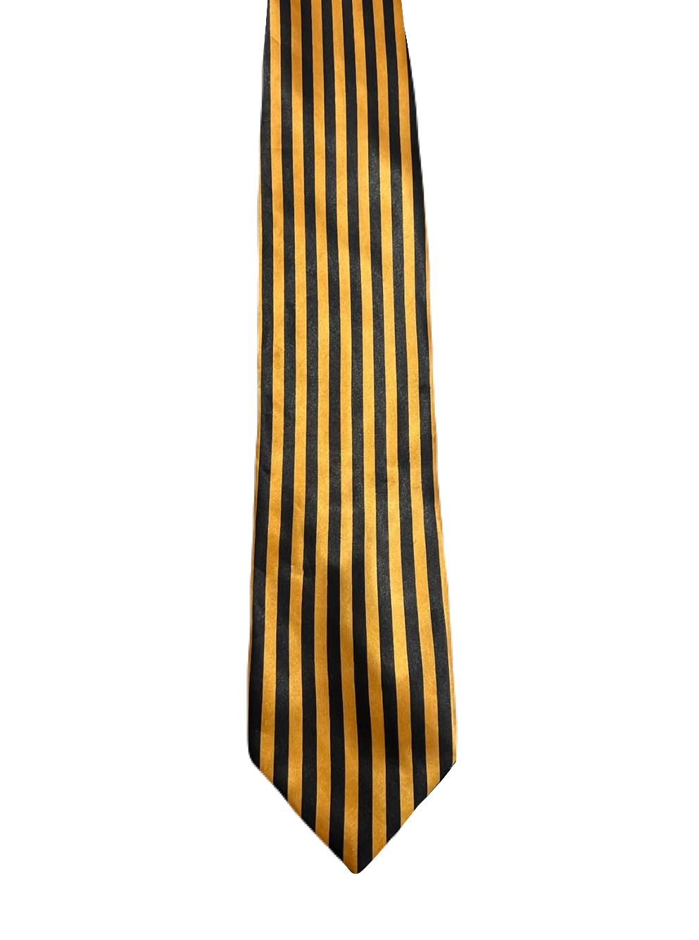 Orange & Black Striped Tie