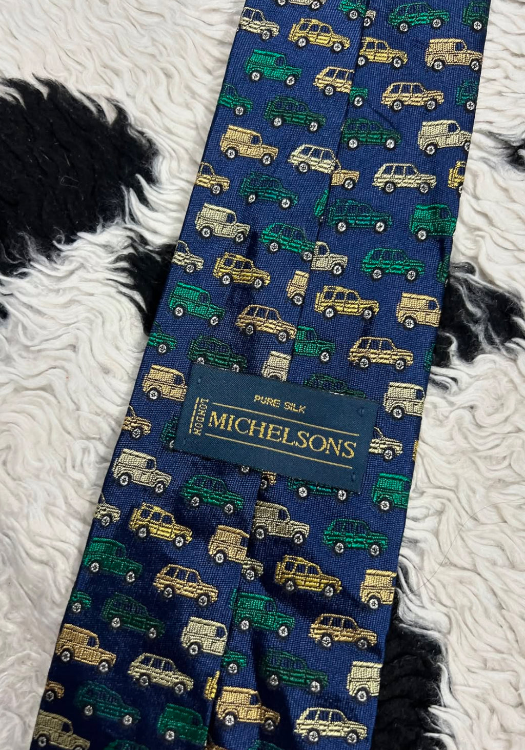 Embroidered Cars Traffic Tie