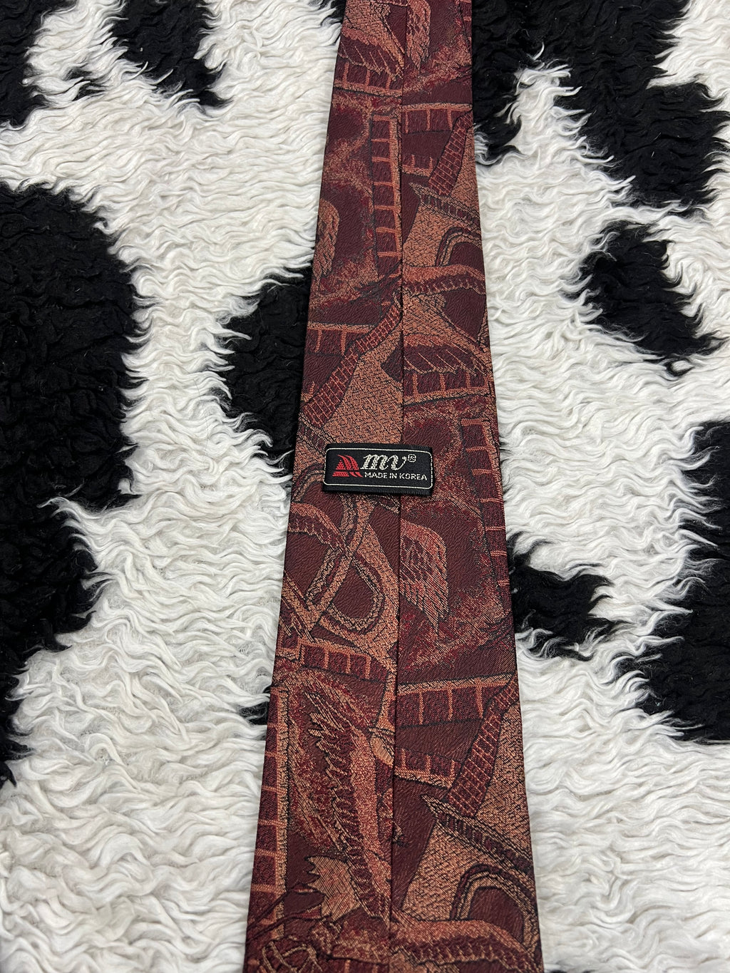 Cranes & Architecture Fully Embroidered Tie