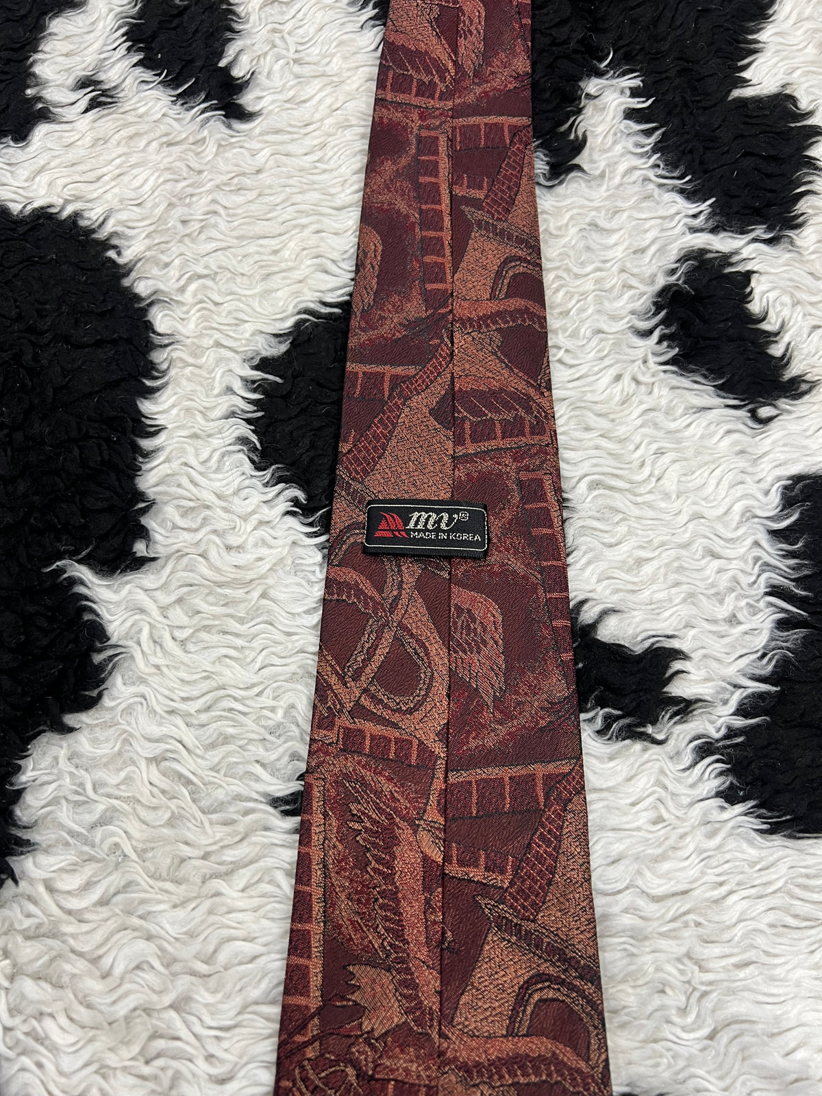 Cranes & Architecture Fully Embroidered Tie