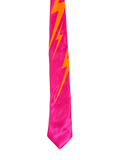 Hot Pink Lightening Narrow Tie