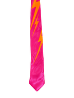 Hot Pink Lightening Narrow Tie