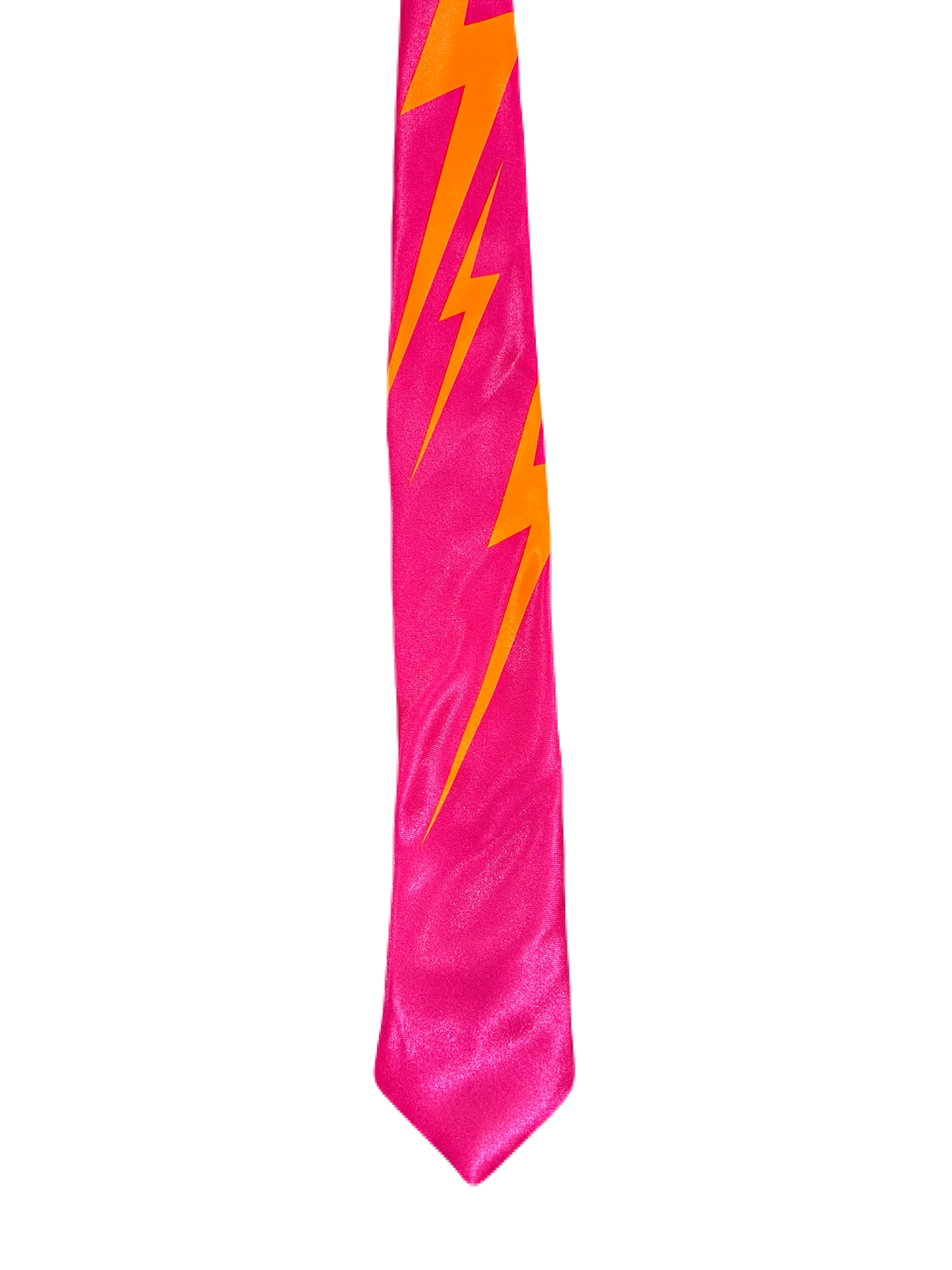 Hot Pink Lightening Narrow Tie