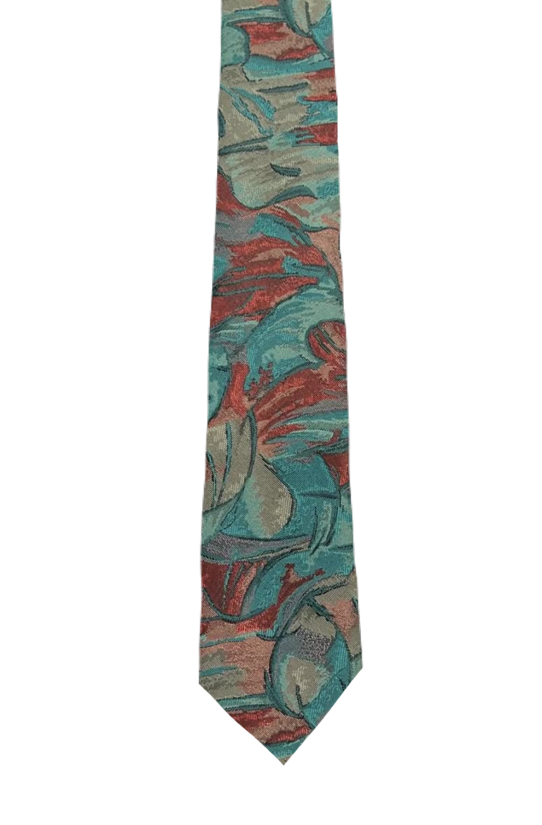 Green Woods Embroidered Tie