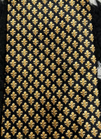 Black & Gold Fleur-de-lis Tie