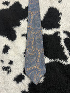 Van Heusen Beige & Blue Paisley Tie