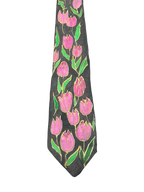 Tulips Painted Tie