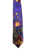 Purple Abstract Art Tie