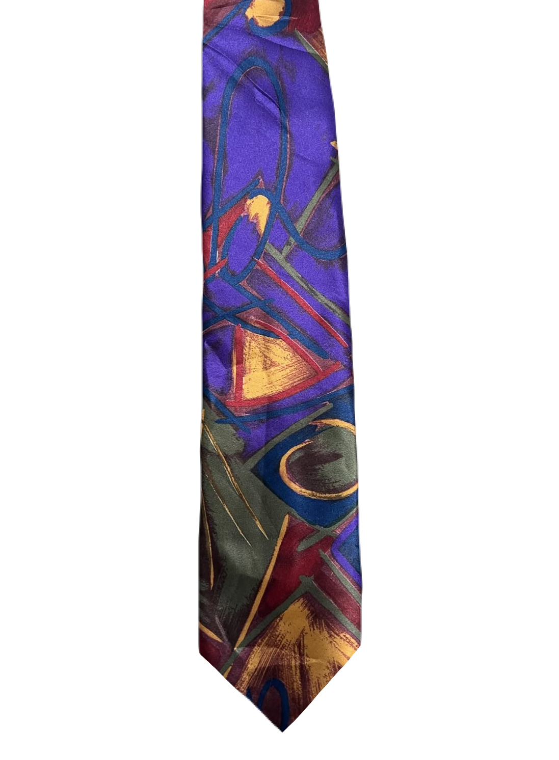 Purple Abstract Art Tie